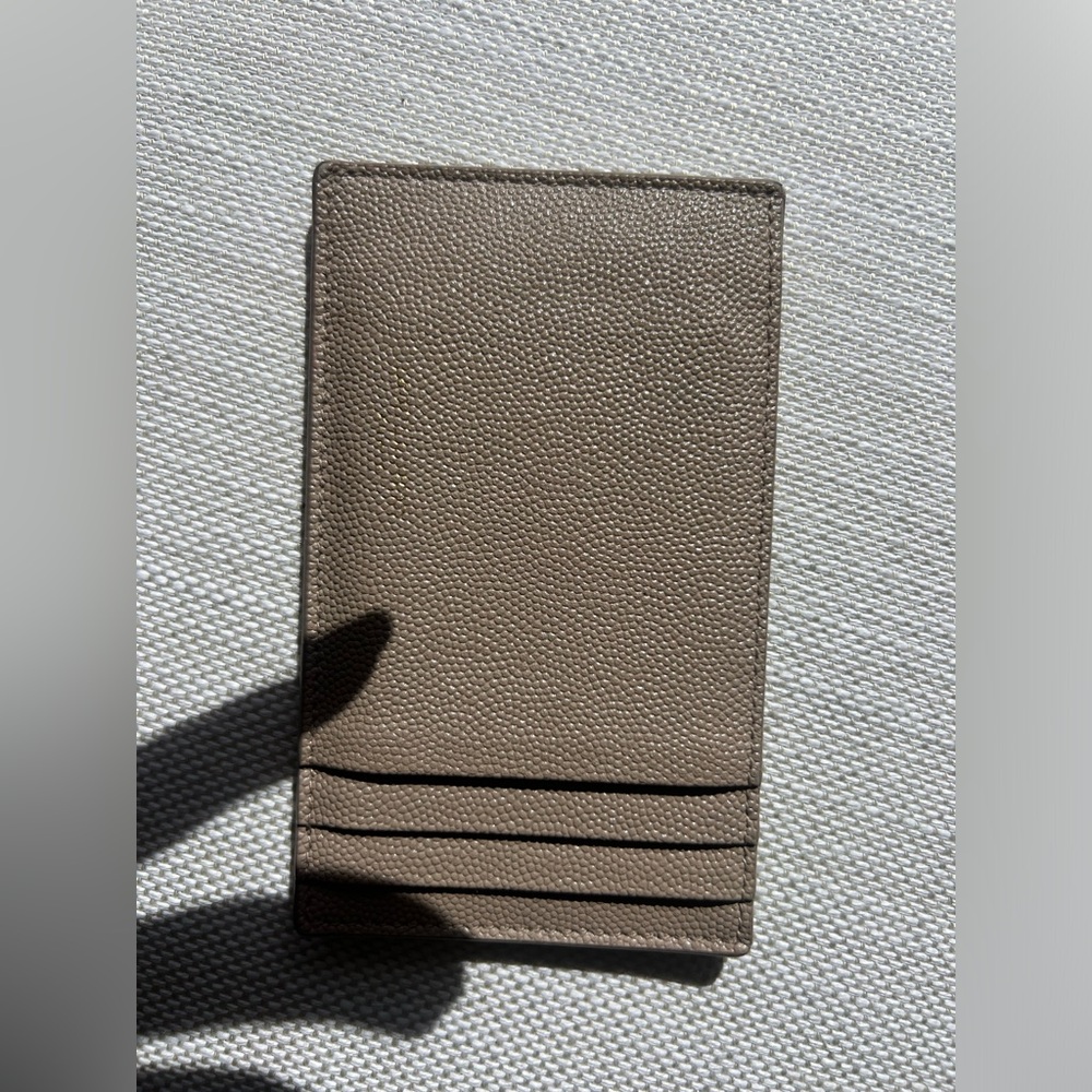 Saint Laurent logo stamp card holder